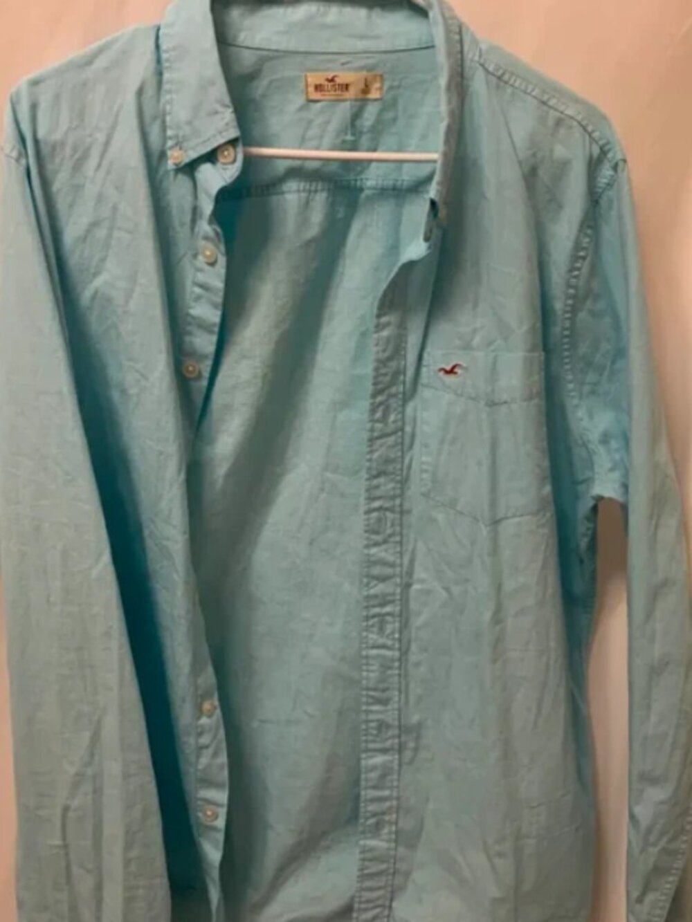 Hollister Blue Button Up/Button Down Y2K Prep
